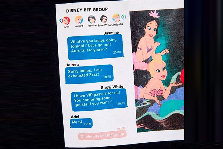 conversación de las princesas disney