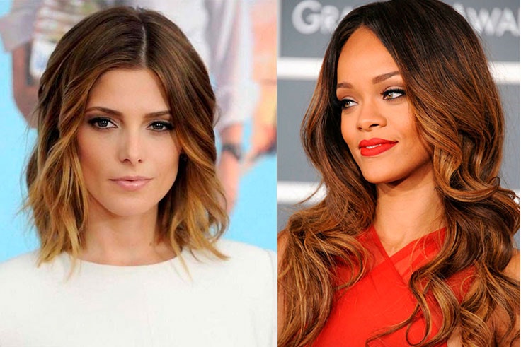 mechas babylights caramelo 