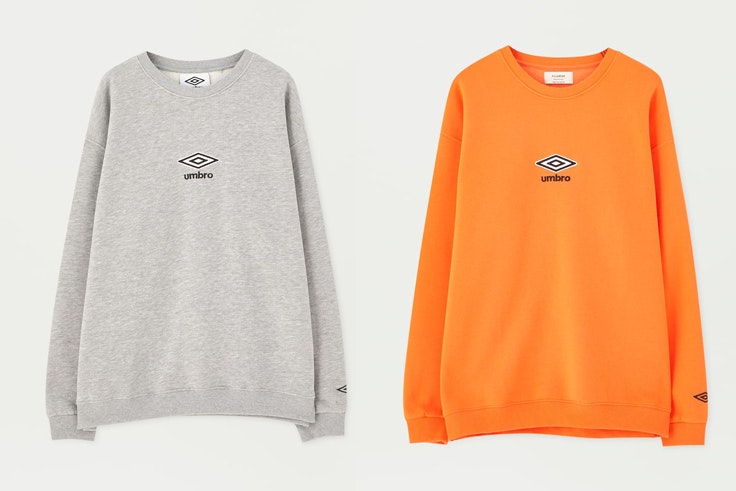 sudadera-umbro-naranja-gris-pull-and-bear