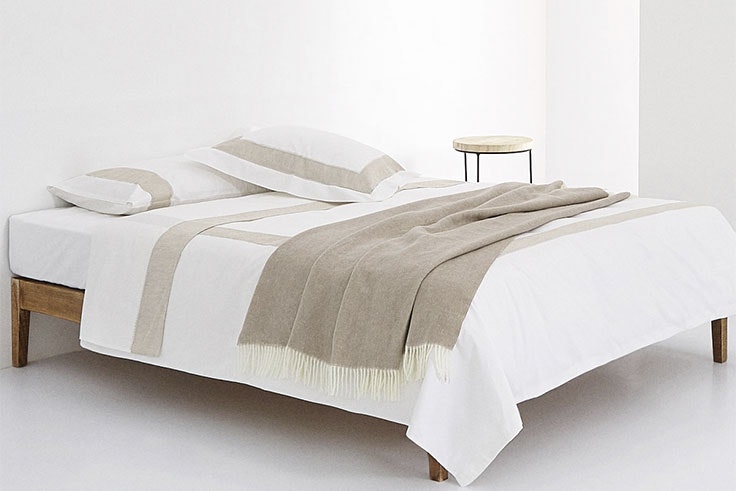Sábana encimera algodón lino (29,99 € - 49,99 €).