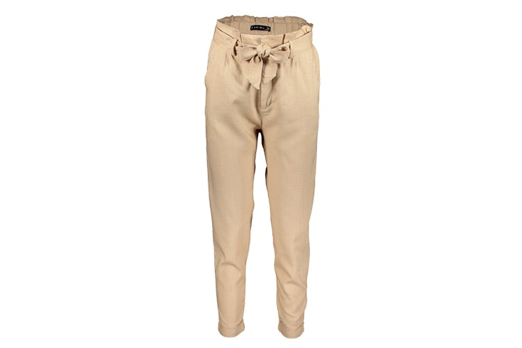 pantalon largo lino beige newyorker