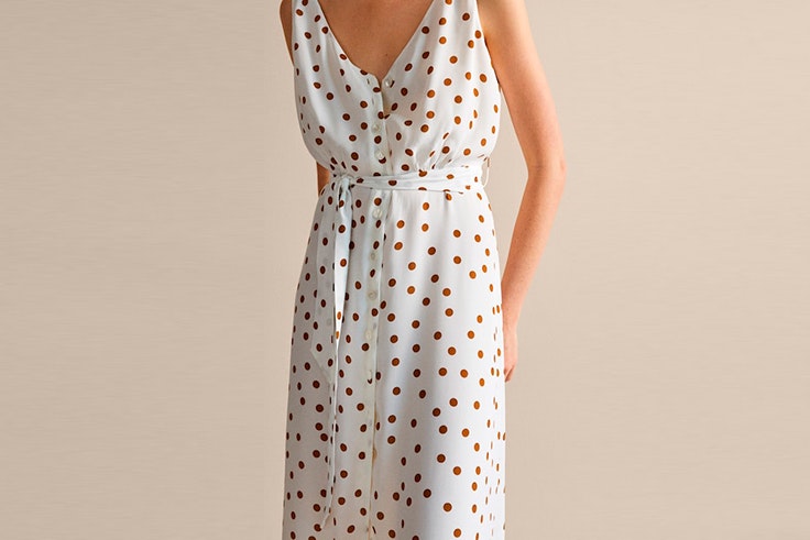 vestido lunares massimo dutti el estilo de erea louro