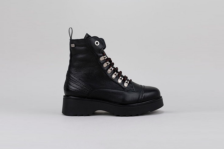 botines negro plataforma krack