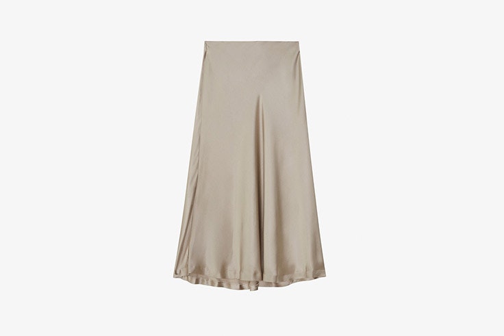 falda satinada massimo dutti saray luis martín