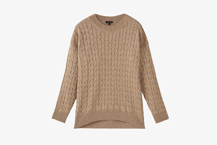 jersey trenzado color beige massimo dutti Cris Pérez