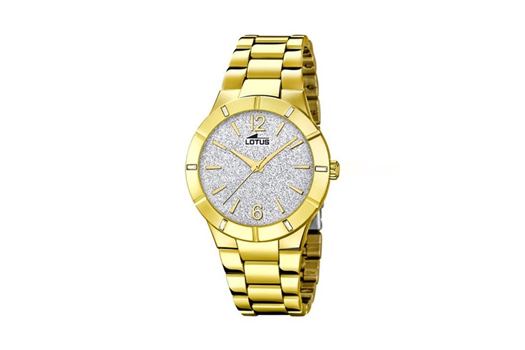 reloj dorado lotus timeroad