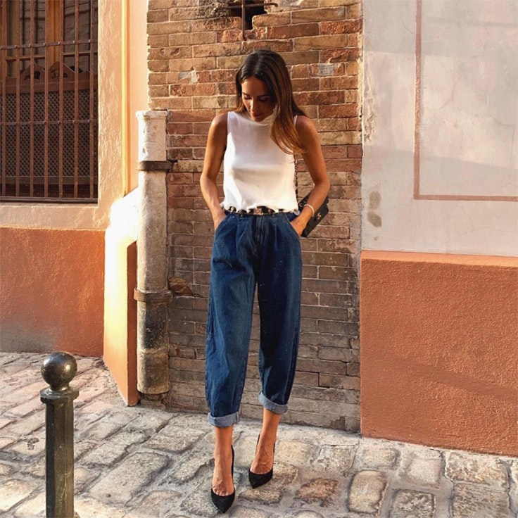 rocio osorno estilo instagram pantalon vaquero slouchy