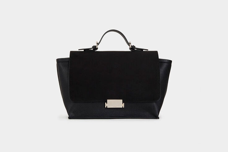 bolso maletin negro parfois