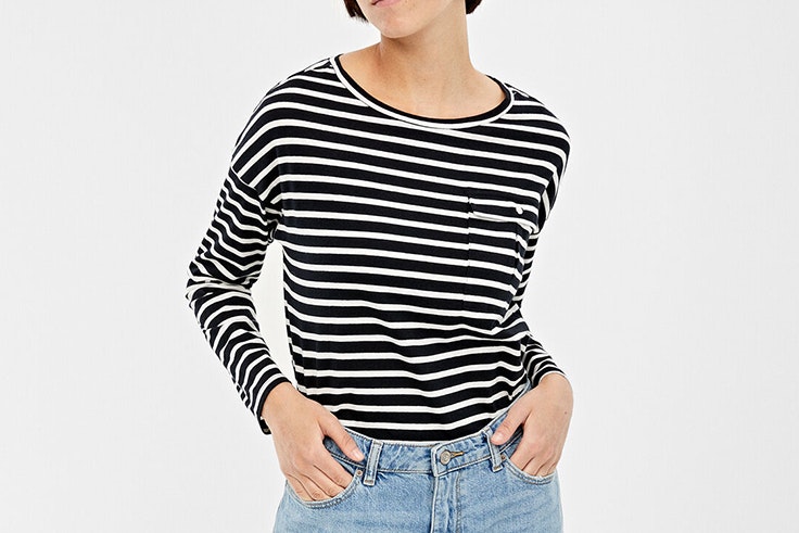 camiseta rayas con bolsillo de springfield María Tilve