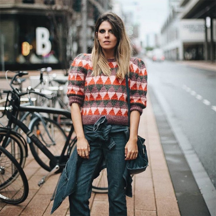 ester bellon estilo instagram jersey de jacquard influencer