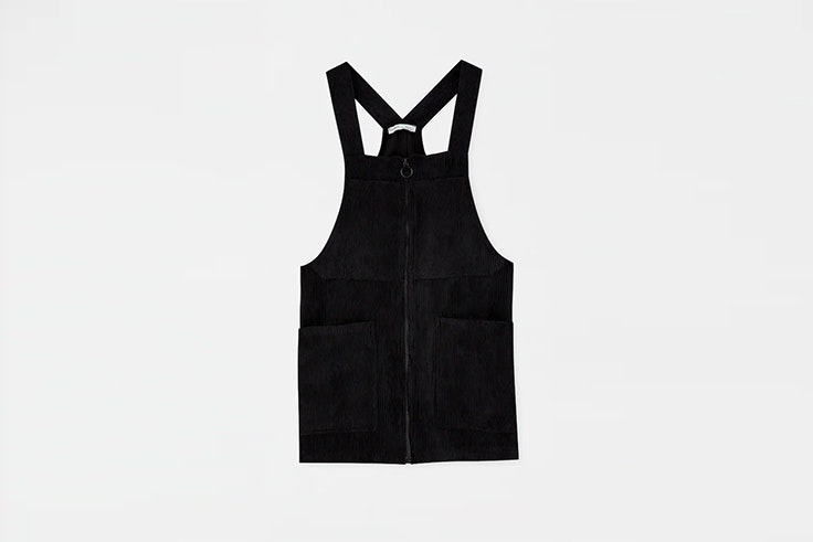 pichi negro de pana con cremallera de pull and bear Anna Ponsa López