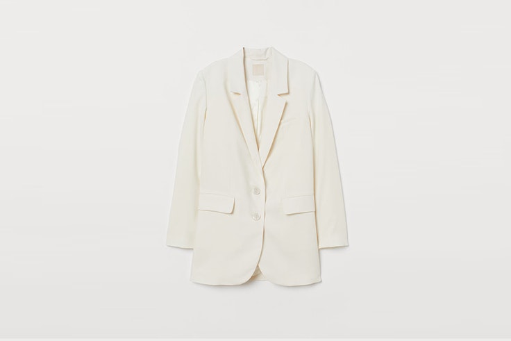 blazer color crema de H&M blazers para entretiempo