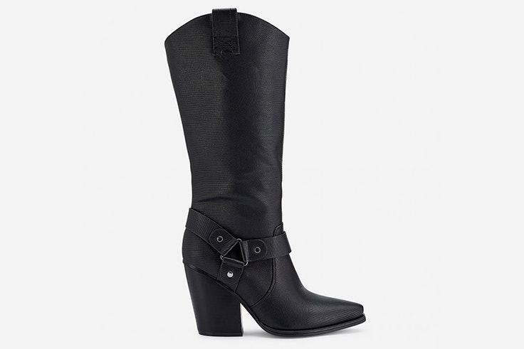 Botas cowboy altas en color negro de Marypaz