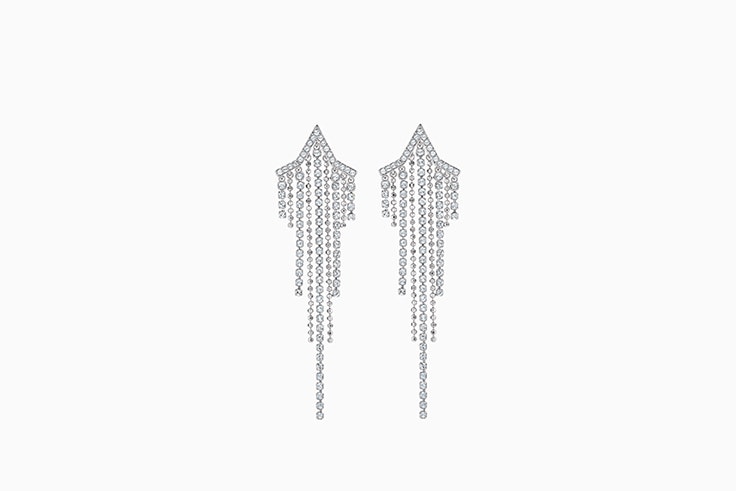 pendientes de baño de rodio de swarovski looks de fiesta