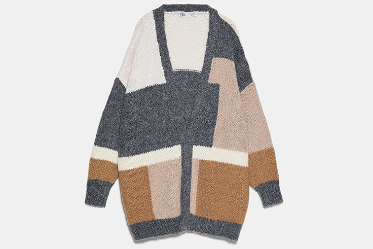 Chaqueta cárdigan de colores de Zara