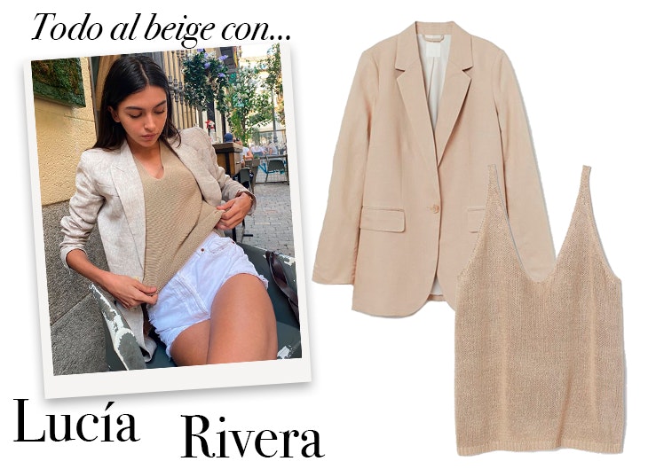 El beige, el color favorito de Lucía Rivera para el verano