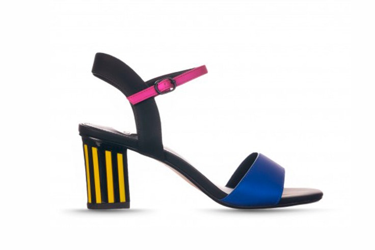 Sandalia de colores con tacón de RKS
