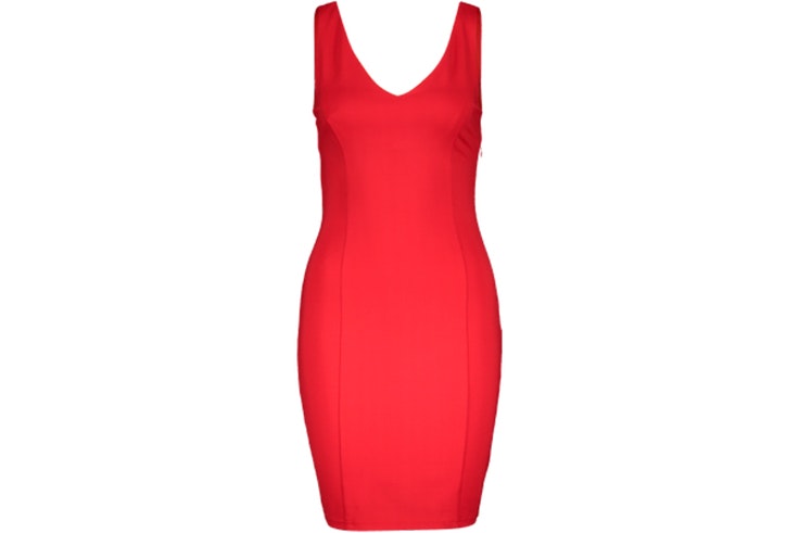 Vestido color rojo de tirantes de New Yorker