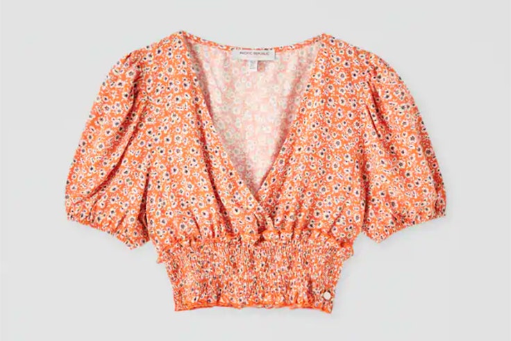 tops de verano flores pull and bear