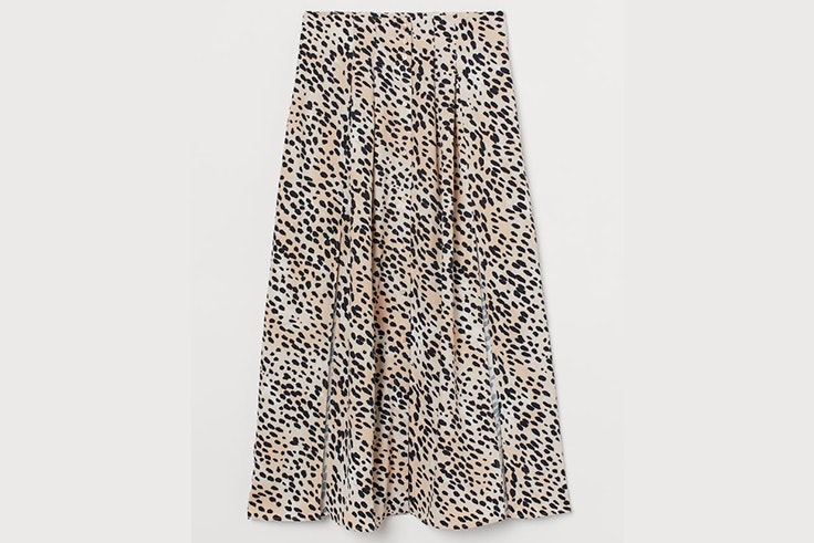Falda con estampado animal print de H&M
