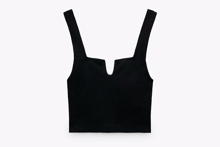 Top de punto de Zara