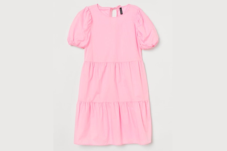 Vestido rosa pastel de H&M