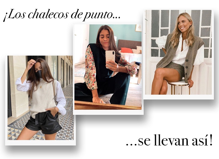 Así se llevan los chalecos de punto, palabra de influencer