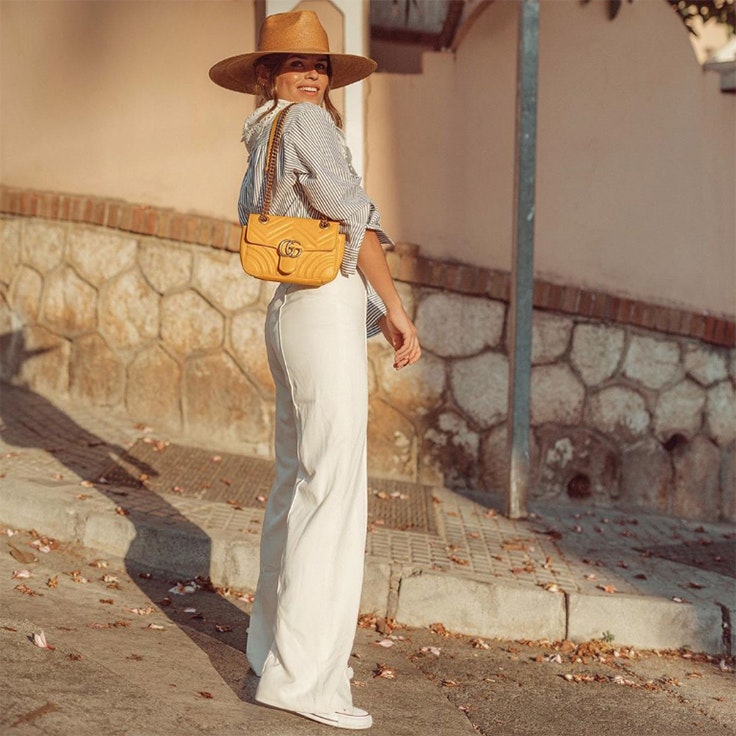 jessiekass jessie channes looks de entretiempo camisa zara accesorios de rafia