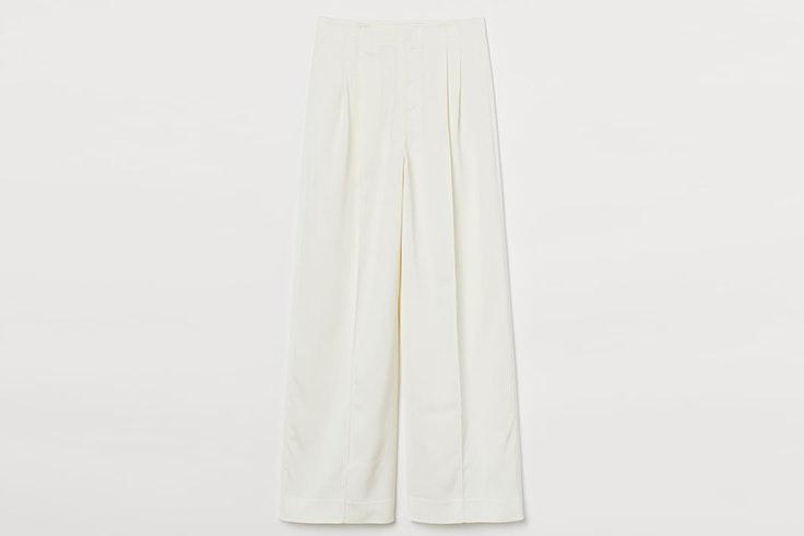 Pantalones blancos largos de H&M