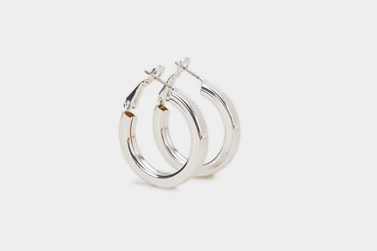 Pendientes tipo aro en plata de Parfois
