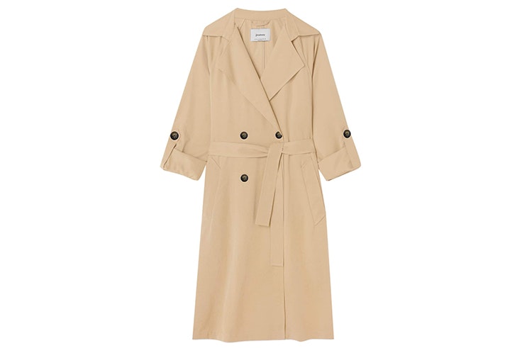 Gabardina beige de Stradivarius