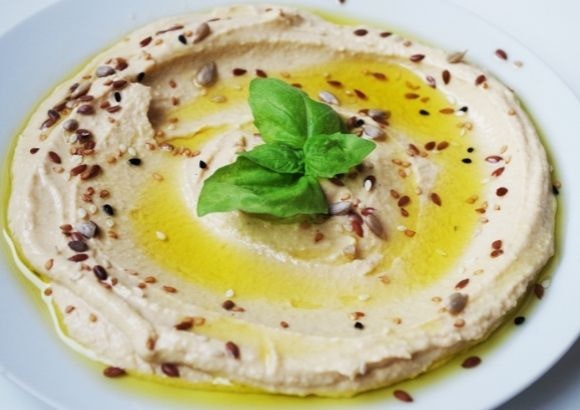 Hummus calabaza Halloween