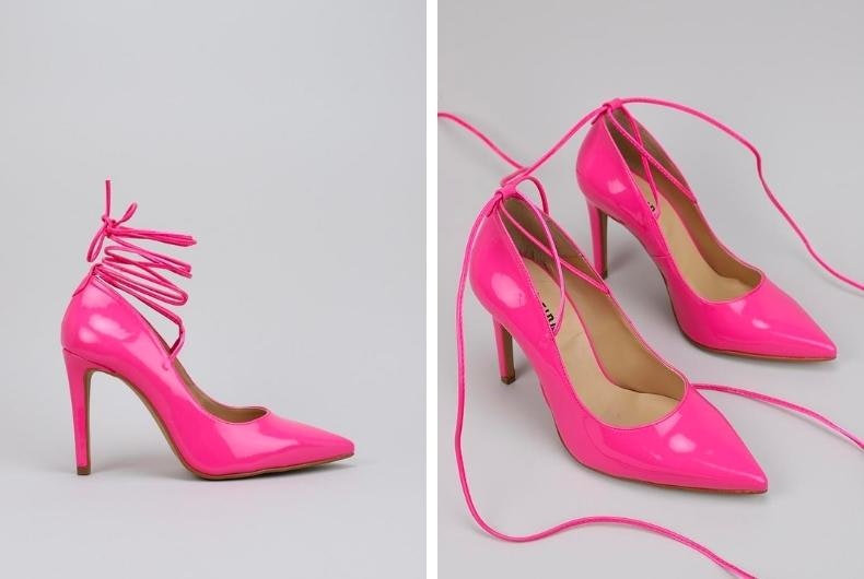 zapatos de fiesta fucsia lazo krack