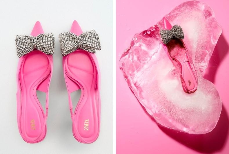 zapatos de fiesta mujer rosa zara