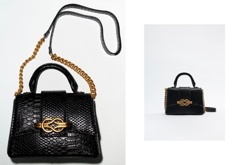 bolso negro zara