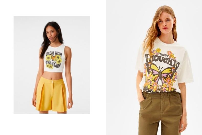 camisetas de bershka