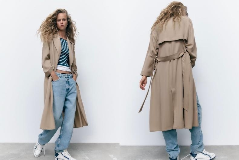Moda gabardina Zara otoño
