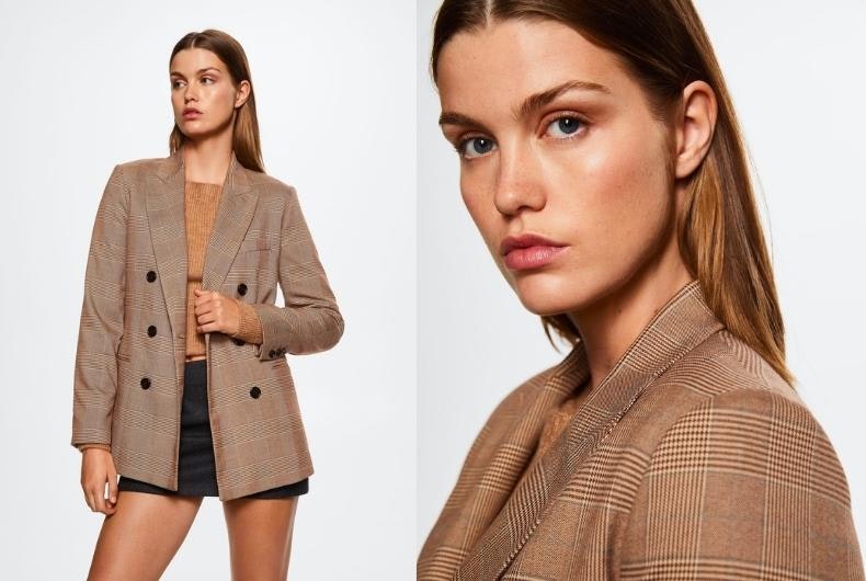 Moda principe de gales blazer Mango