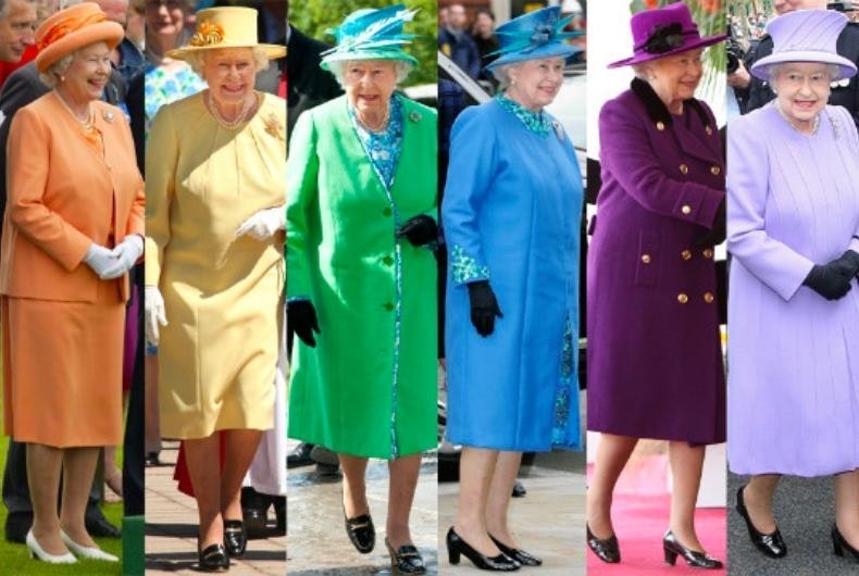 Reina Isabel II monocolor