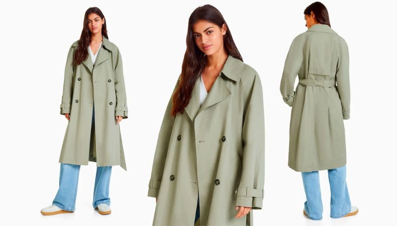 Gabardina de Bershka