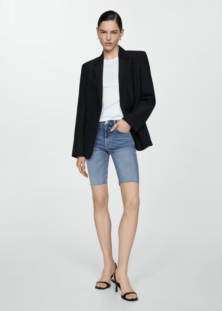 Mango pantalones denim piratas