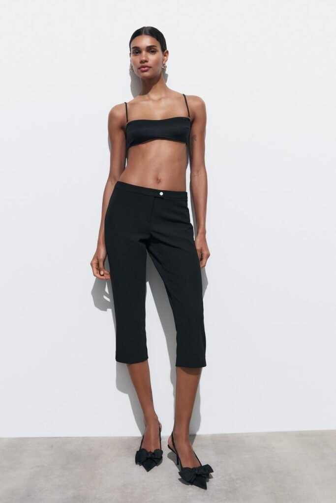 Mango pantalones denim piratas