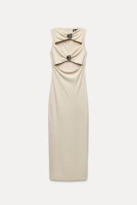 vestido cut out zara